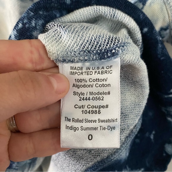 •Current/Elliot Indigo Summer tie dye short sleeve top• Size - Picture 6 of 9